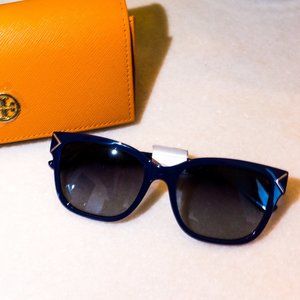 Tory Burch Navy Square Sunglasses (NWT)